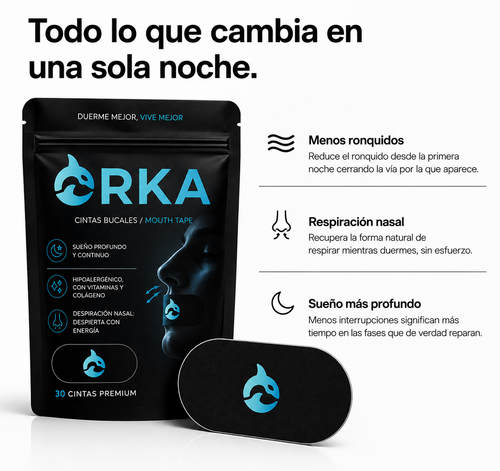 Cinta bucal para dormir